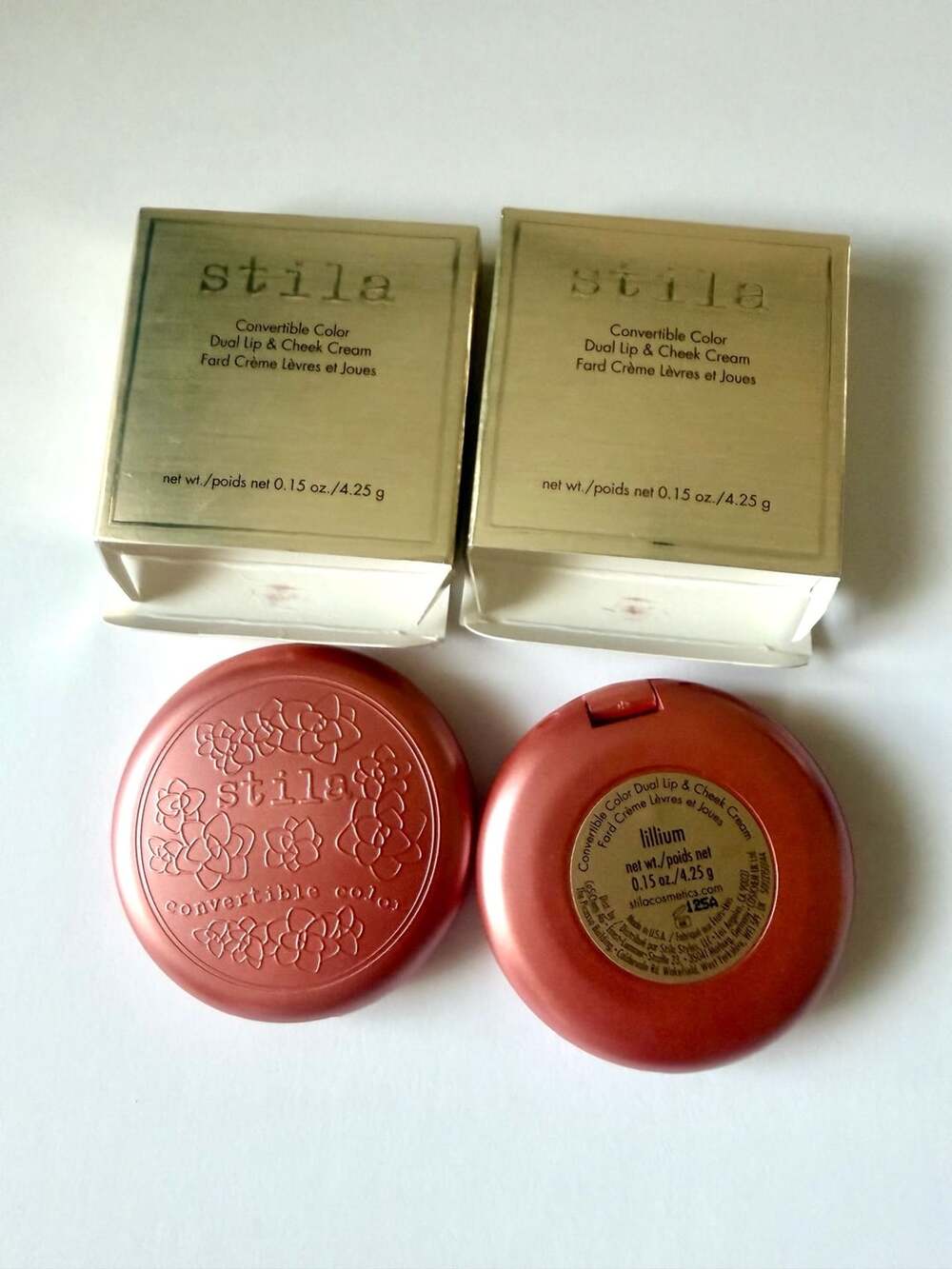 2/pack  Stila Convertible Color Dual Lip & Cheek Cream Lillium 0.15 oz